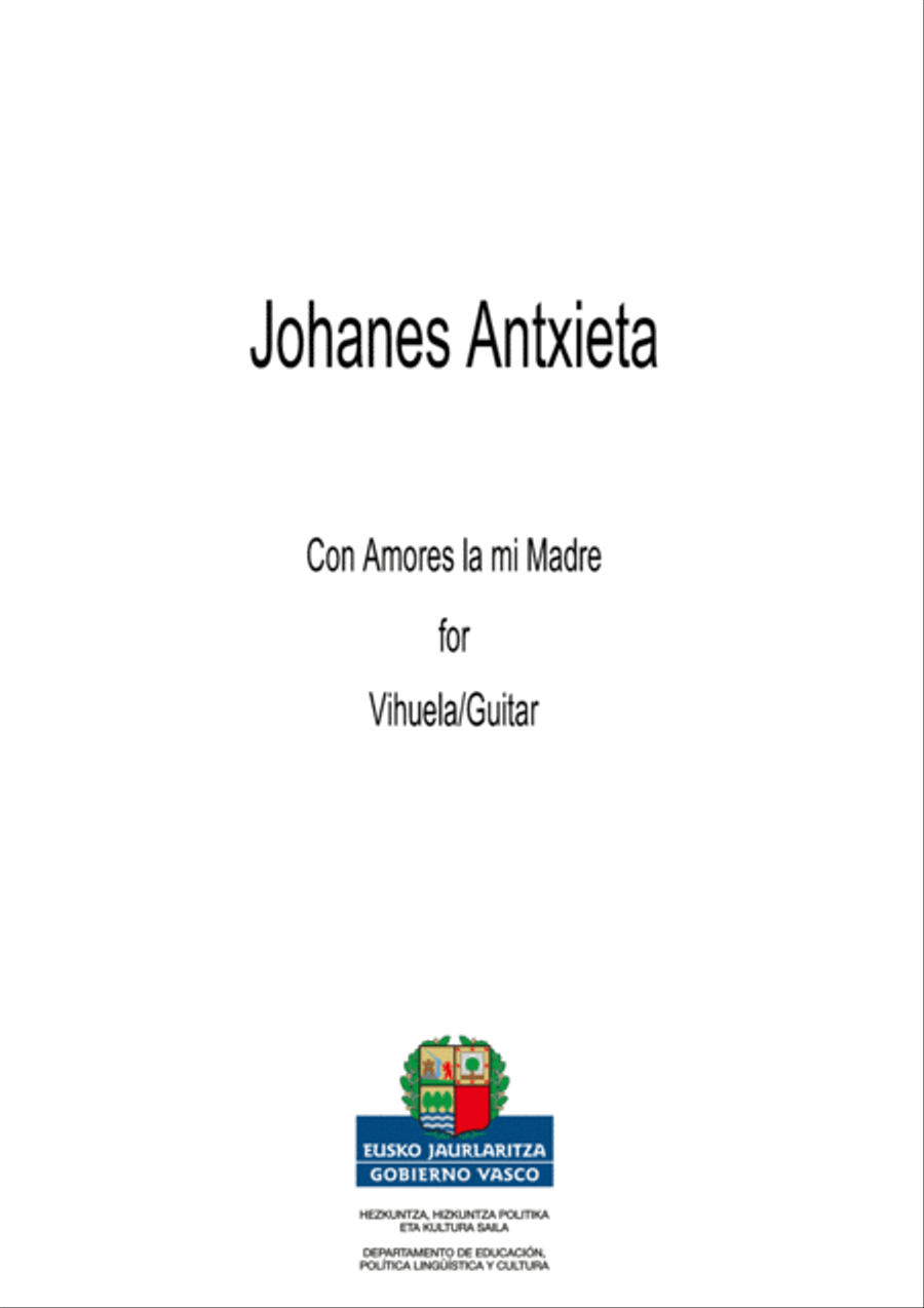 Con Amores la mi madre Acoustic Guitar scores gallery preview page 1