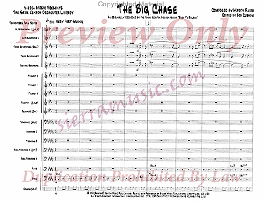 The Big Chase Jazz Ensemble scores gallery preview page 2