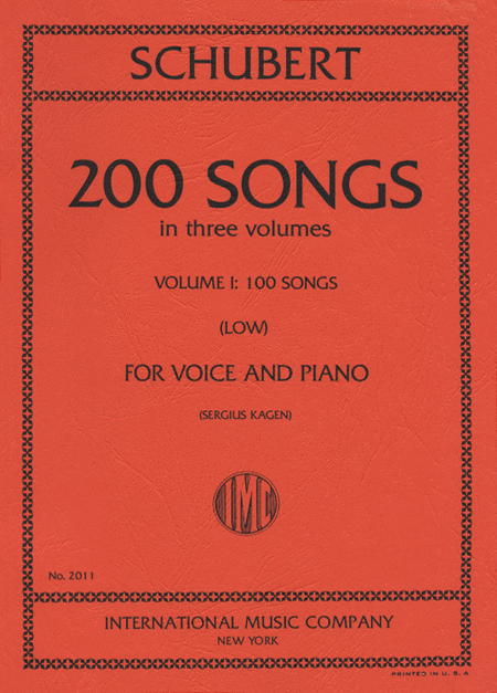 Franz Schubert: 200 Songs (Low)