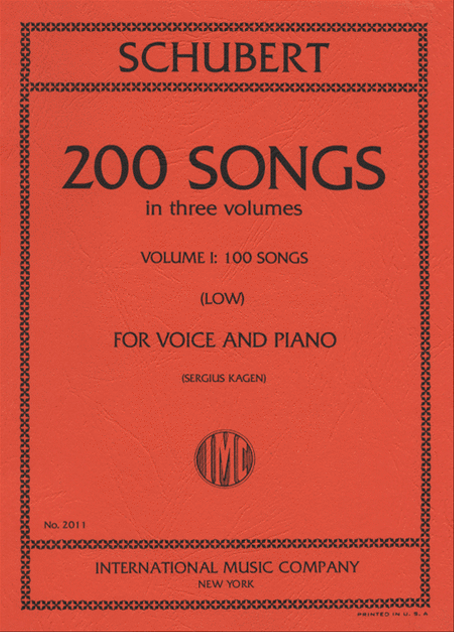 200 Songs (Low) - Volume I Low Voice scores gallery preview page 1