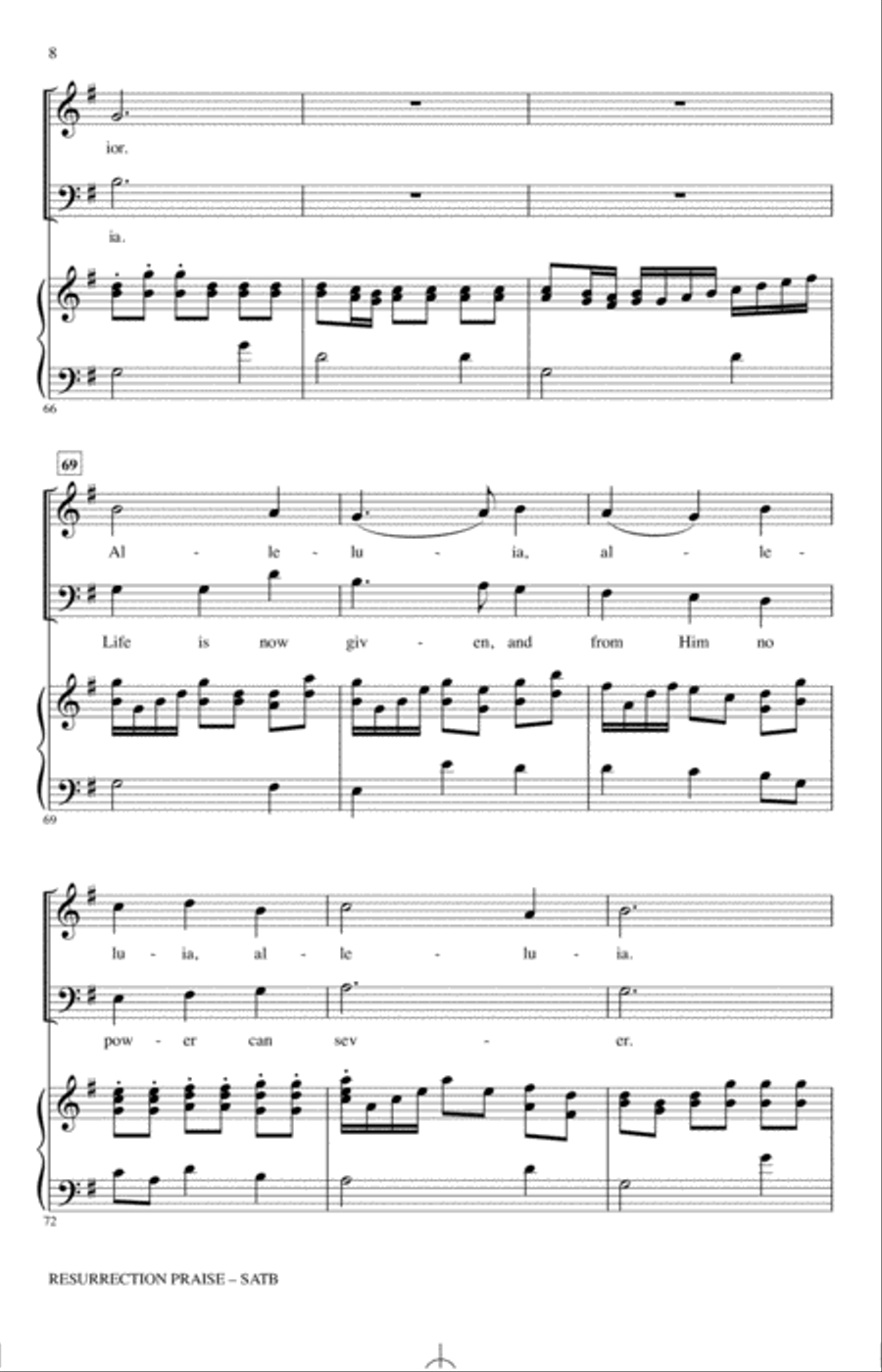 Resurrection Praise 4-Part scores gallery preview page 7