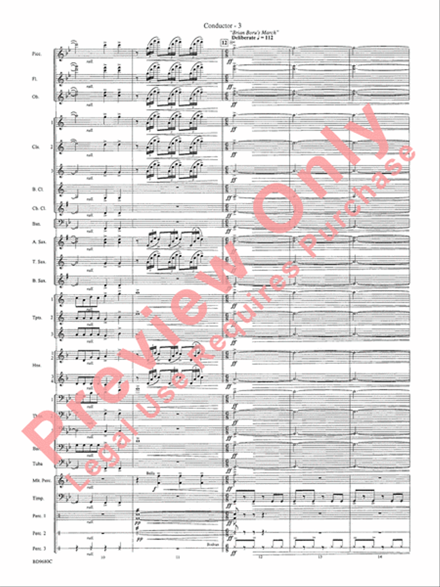 Ireland: Of Legend and Lore Concert Band scores gallery preview page 8