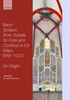 Book cover for Siciliano, from Flute Sonata in Eb major, BWV 1031