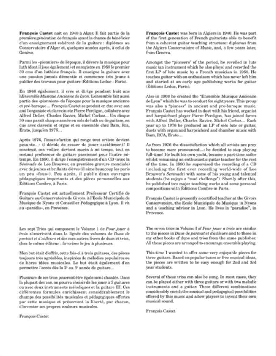 Pour jouer à trois Guitar Ensemble scores gallery preview page 2