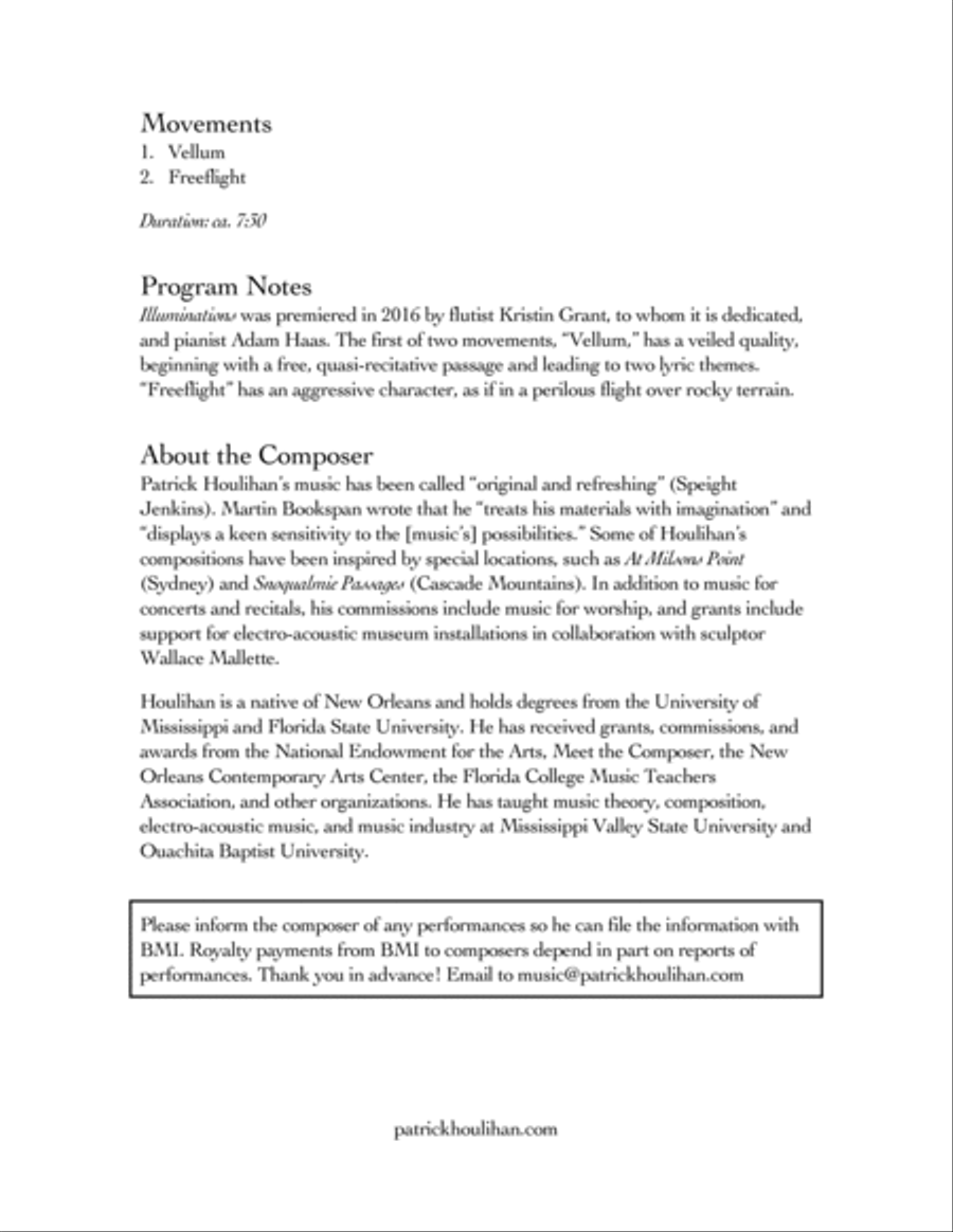 Illuminations Flute Solo scores gallery preview page 2