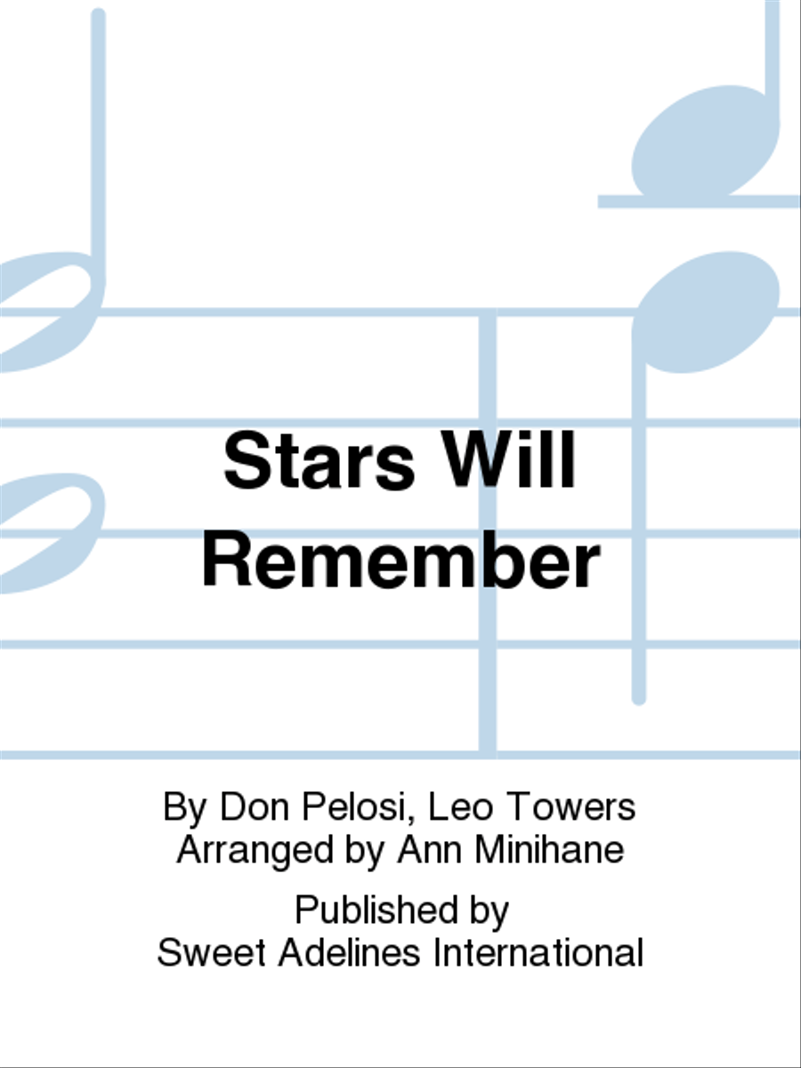 Stars Will Remember A Cappella scores gallery preview page 1