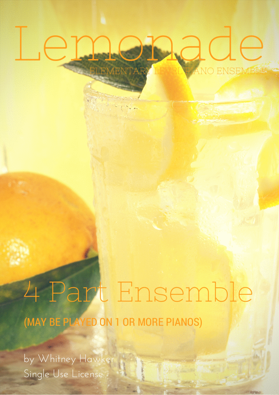 Lemonade Easy Piano scores gallery preview page 1