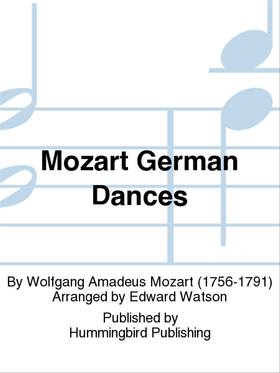 Mozart German Dances Mozart German Dances Clarinet scores gallery preview page 1