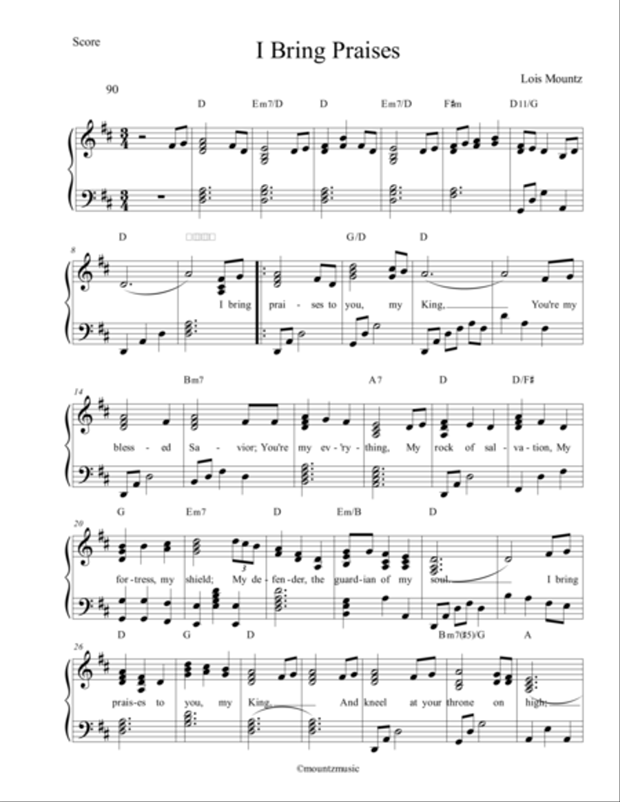 I Bring Praises String Orchestra scores gallery preview page 1