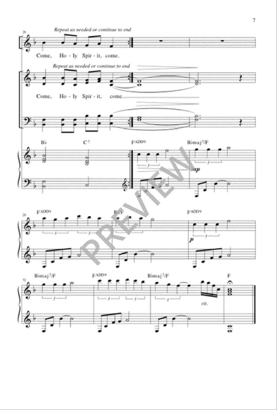 From the Waiting Comes the Sign 4-Part scores gallery preview page 7