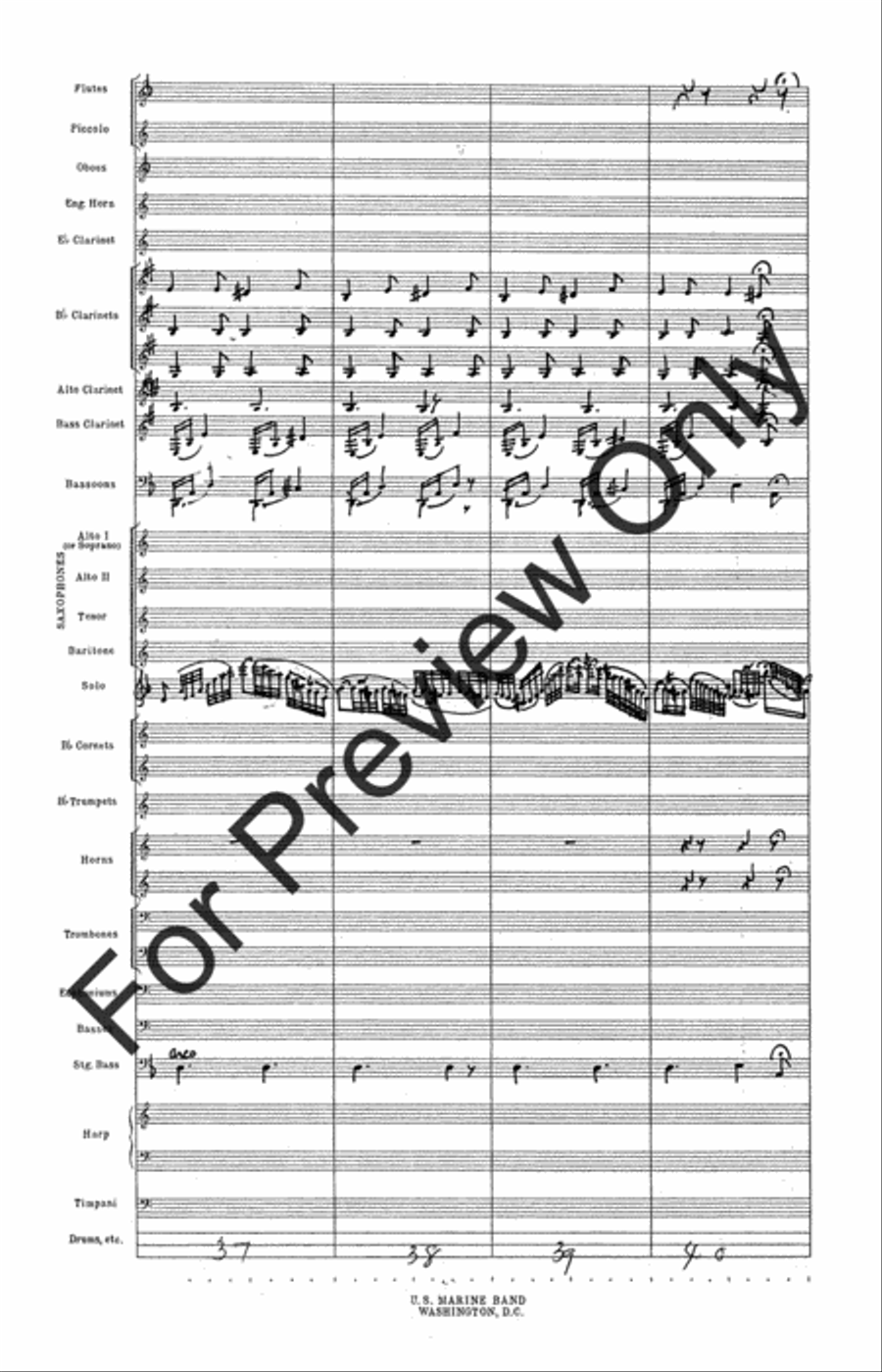 Fantasie Pastoral Hongroise (Score) Concert Band scores gallery preview page 15