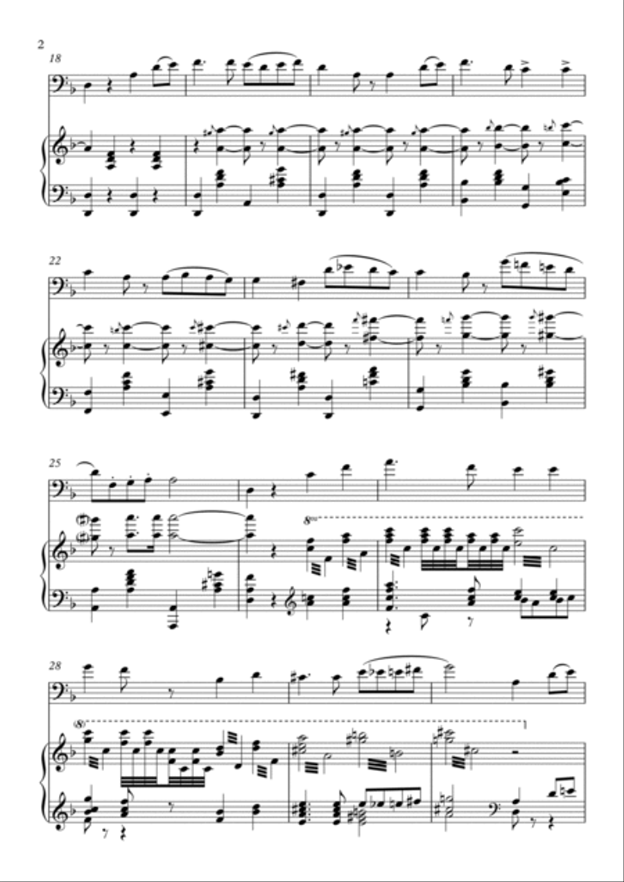 Lacrymosa from Requiem (Verdi) - Bassoon Solo Chamber Music scores gallery preview page 2