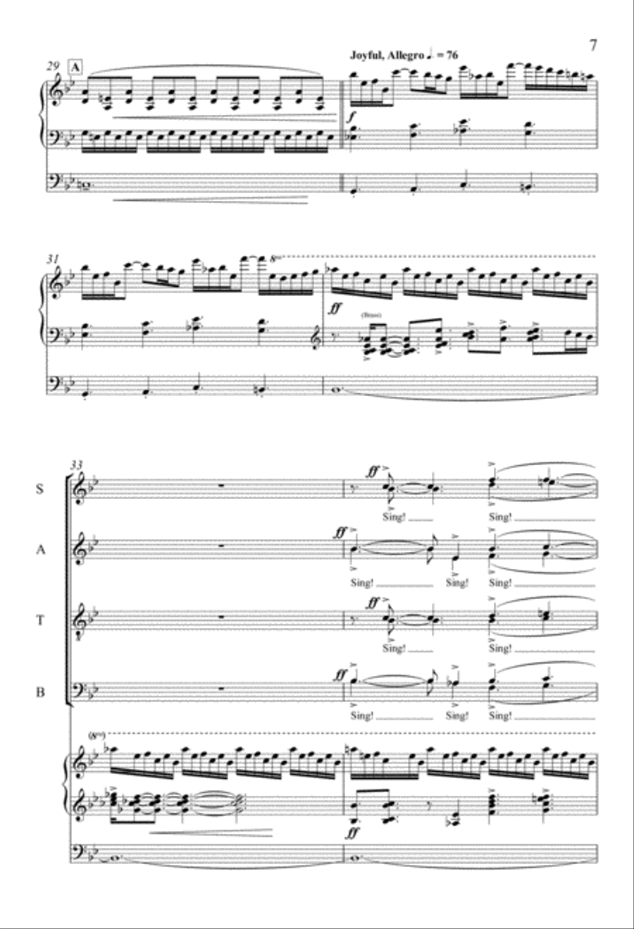 Psalm Cycle III: 1. Psalm 23 & 2. Psalm 98 4-Part scores gallery preview page 6