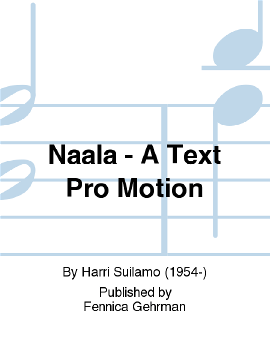 Naala - A Text Pro Motion Bass Clarinet scores gallery preview page 1