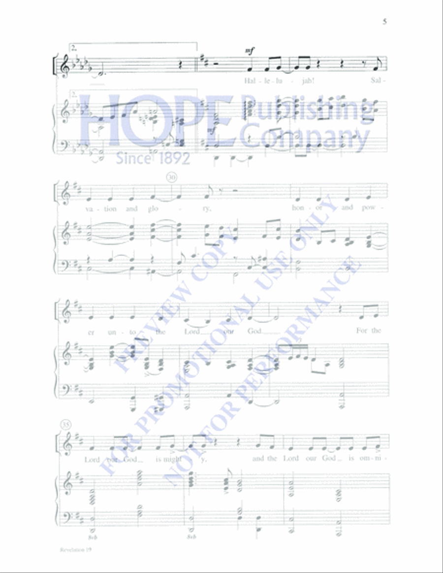 Revelation 19 Revelation 19 4-Part scores gallery preview page 5