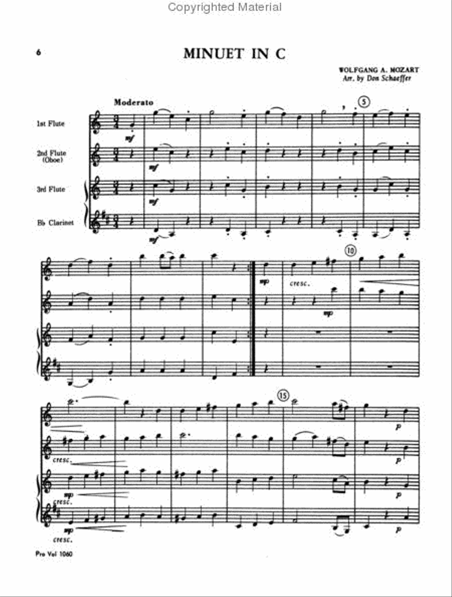 Ten Woodwind Trios Woodwind Ensemble scores gallery preview page 3