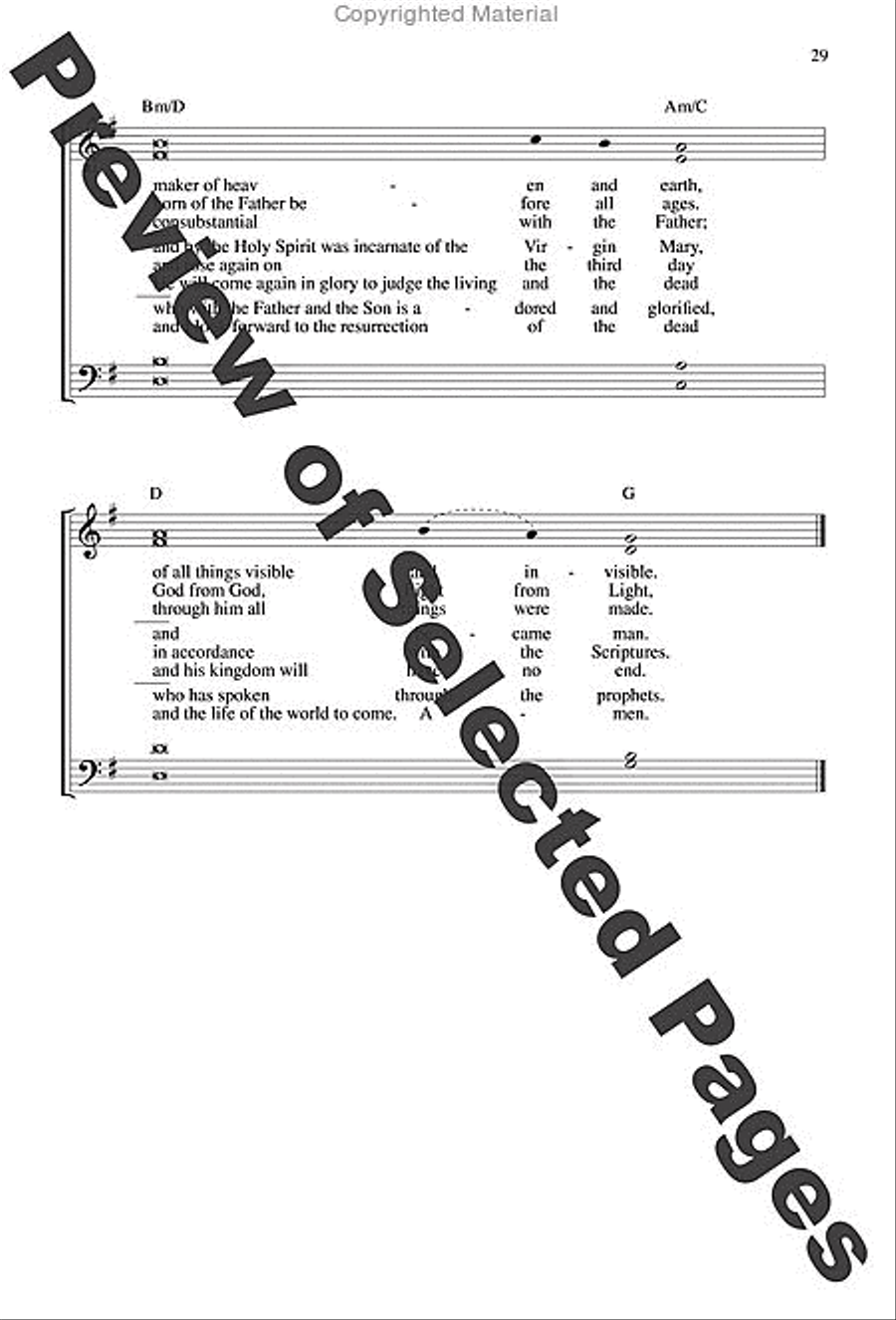 Jubilation Mass - Choral / Accompaniment edition 4-Part scores gallery preview page 16