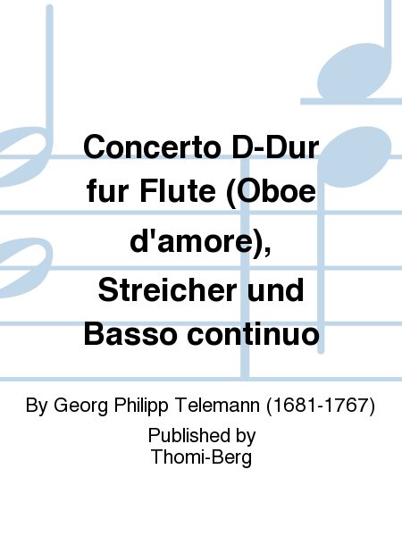 Concerto D-Dur fur Flute (Oboe d