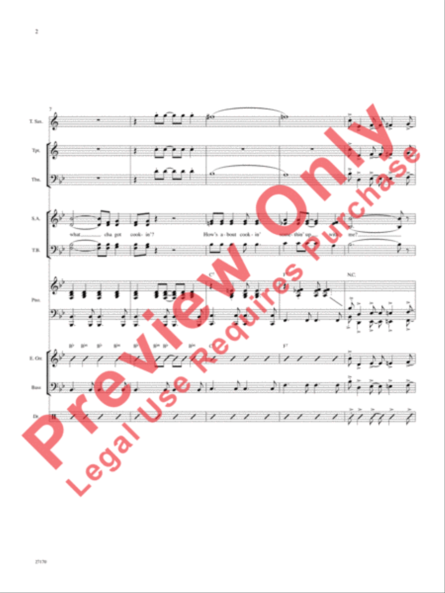 Hey, Good Lookin' Choir scores gallery preview page 3