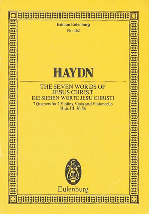 Book cover for The Seven Words of Jesus Christ, Op. 51, Hob.III:50-56