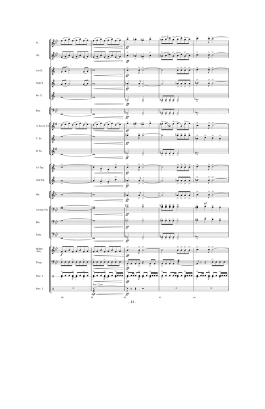 Above the World Concert Band scores gallery preview page 13