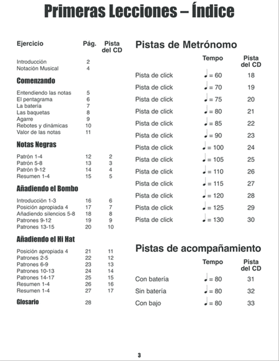 Primeras Lecciones Bateria Drum Set scores gallery preview page 4