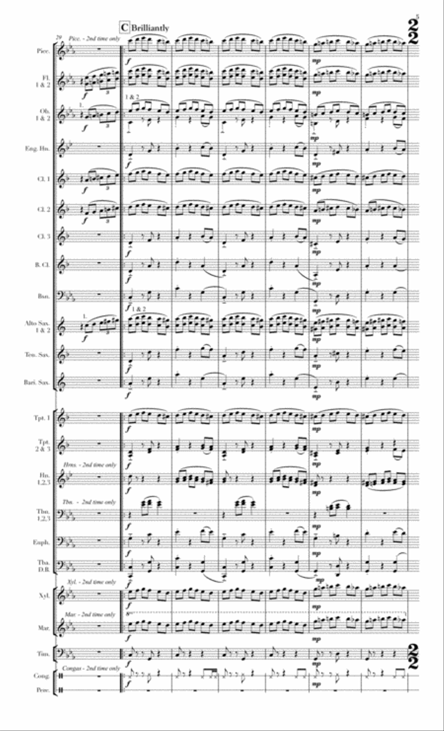 Dancing Devil for Wind Band (Score) Concert Band scores gallery preview page 5