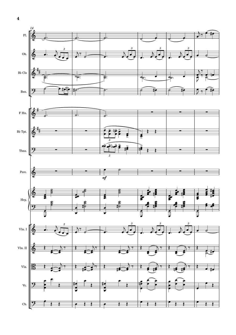 By The Sleepy Lagoon Full Orchestra scores gallery preview page 3