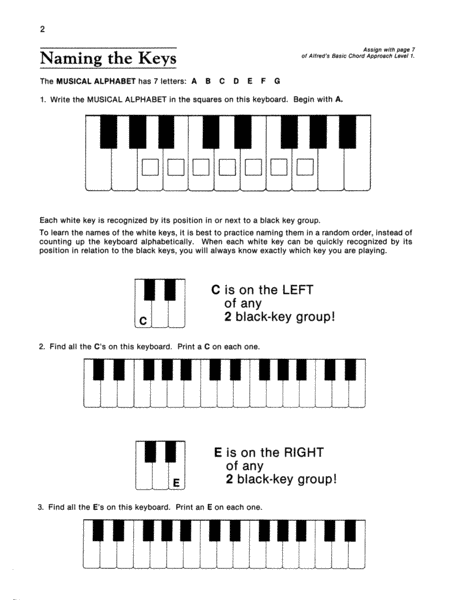 Alfred's Basic Piano Chord Approach Theory, Book 1