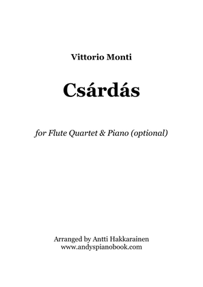 Book cover for Czardas - Flute Quartet & Piano (optional)