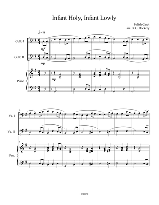 Infant Holy, Infant Lowly (Cello Duet with Piano Accompaniment)