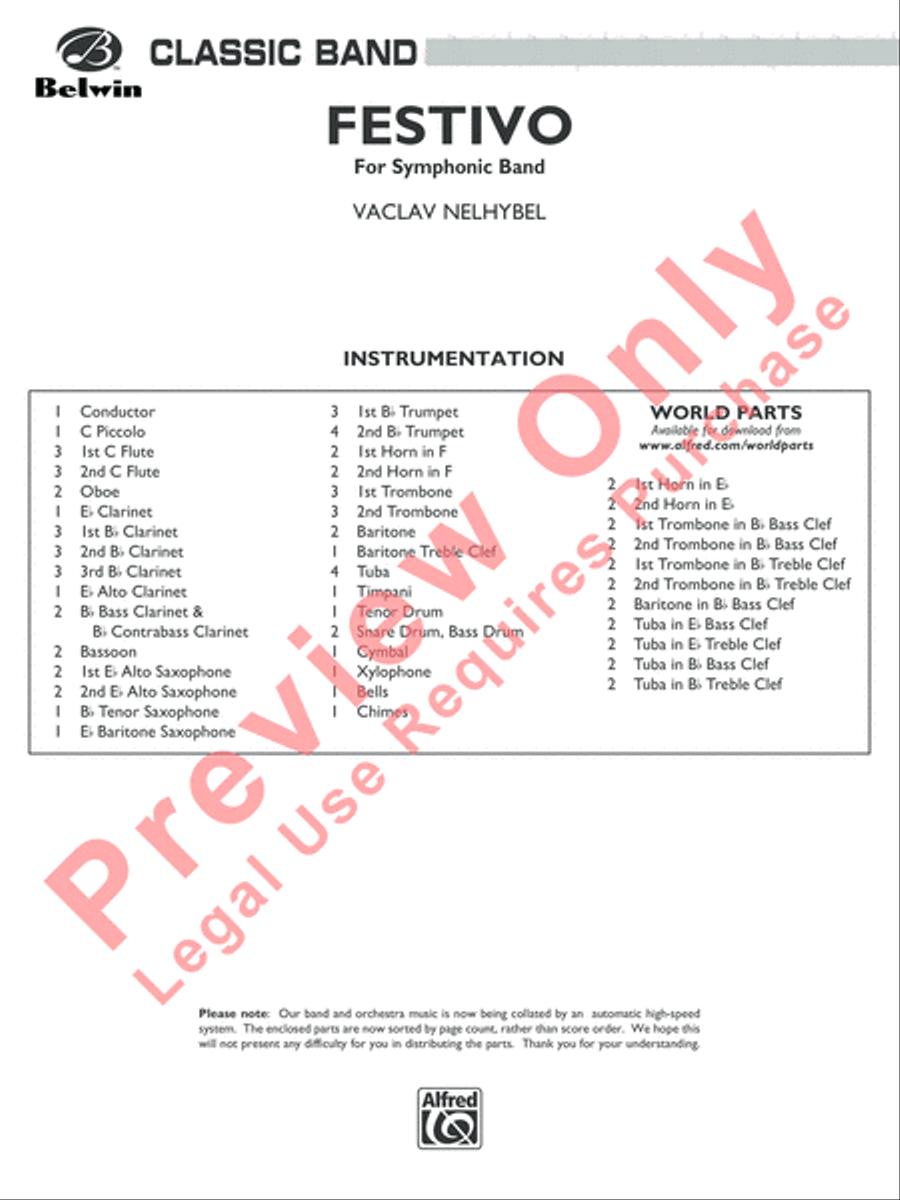 Festivo - Cs Concert Band scores gallery preview page 2