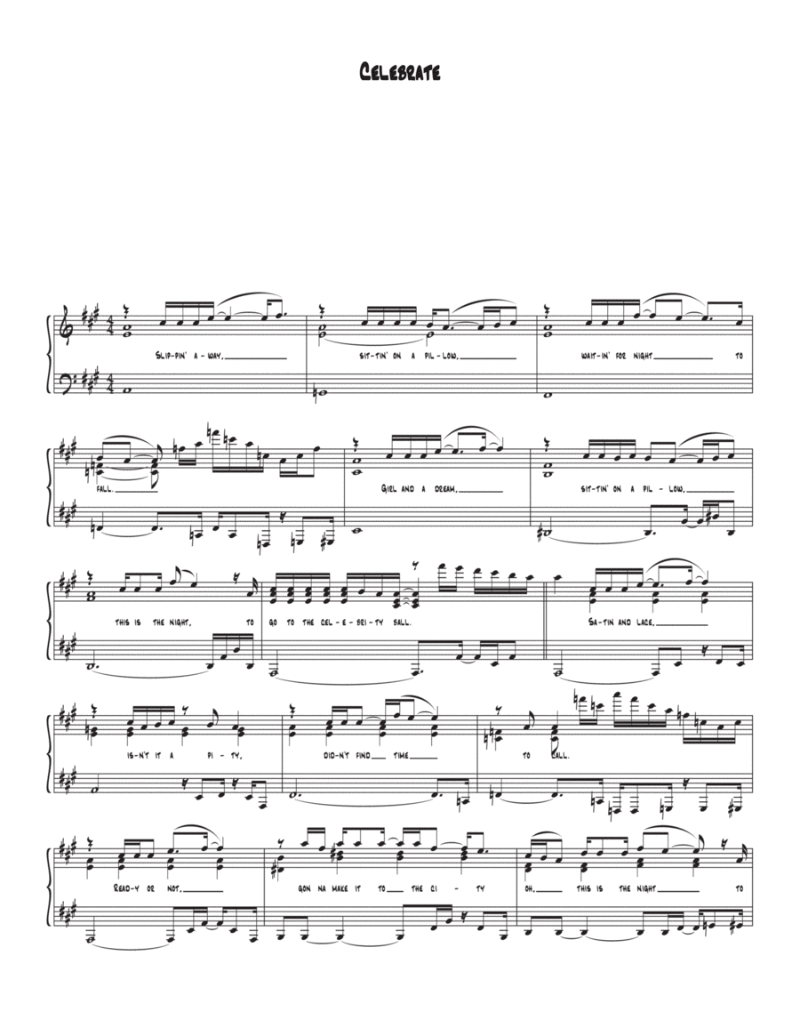 Celebrate Celebrate Voice scores gallery preview page 1