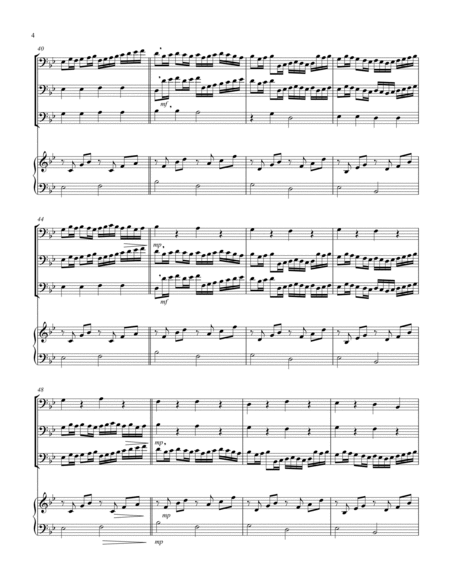 Canon (Pachelbel) (Bb) (Trombone Trio, Keyboard)
