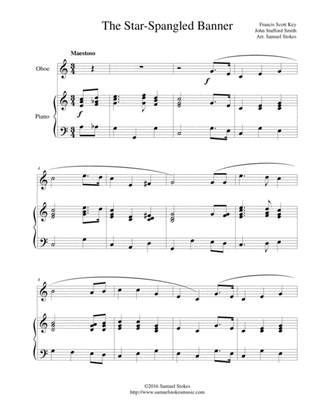 The Star-Spangled Banner - for oboe and piano