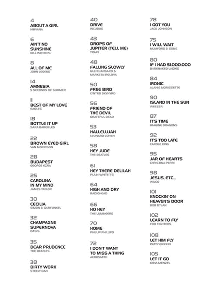 Guitar Chord/Lyric Song Anthology Electric Guitar scores gallery preview page 2