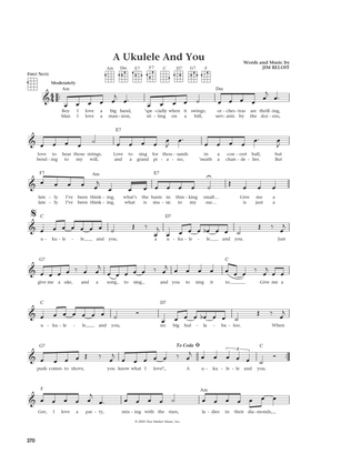 Book cover for A Ukulele And You (from The Daily Ukulele) (arr. Liz and Jim Beloff)