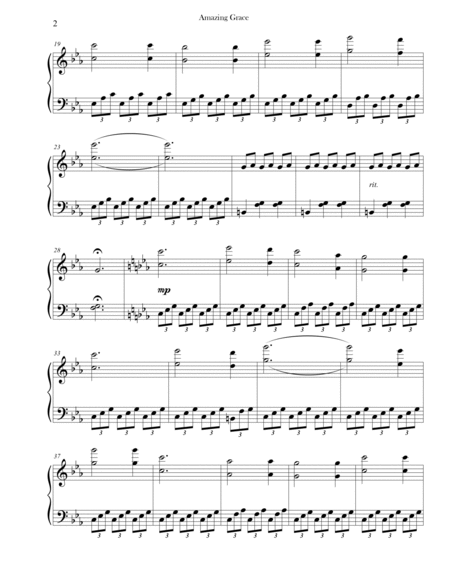 Amazing Grace (Piano, Level 5) image number null
