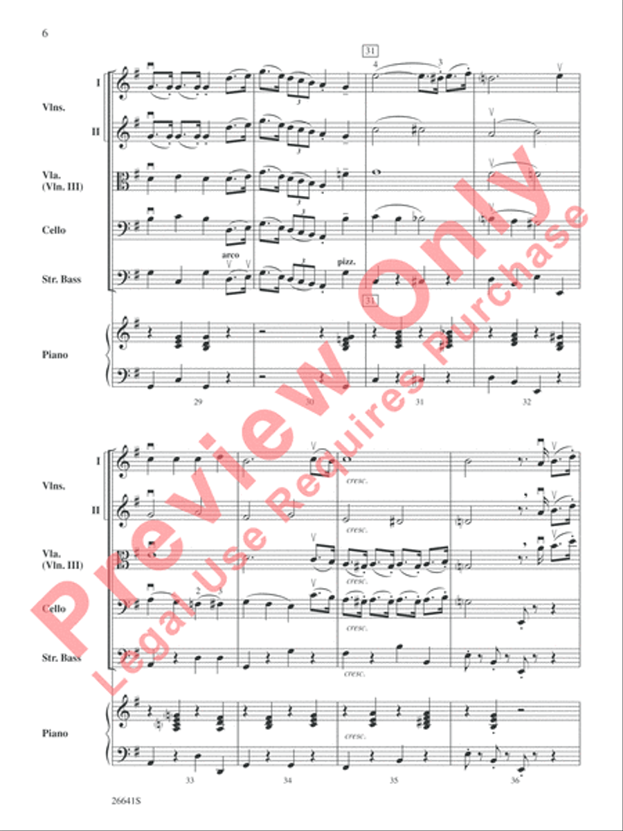 The Wizard of Oz String Orchestra scores gallery preview page 7