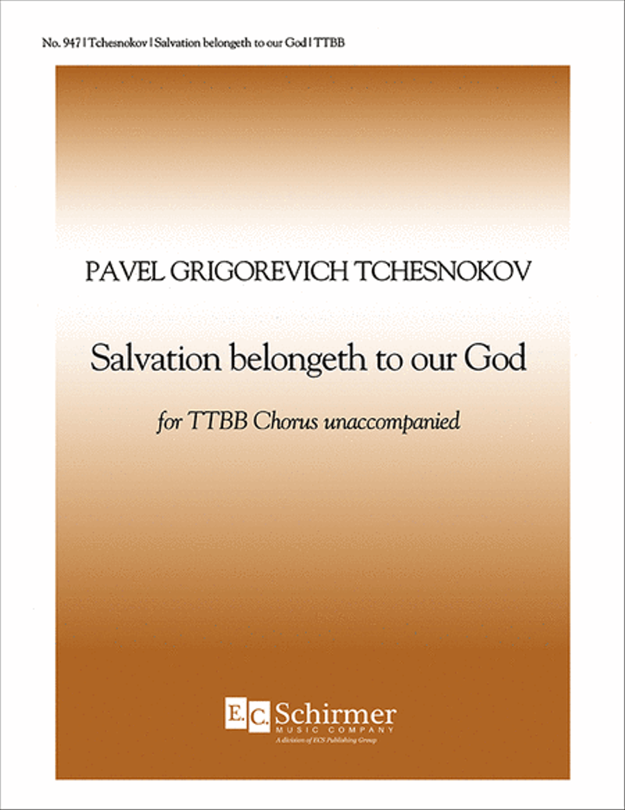 Salvation Belongeth to Our God TTBB scores gallery preview page 1