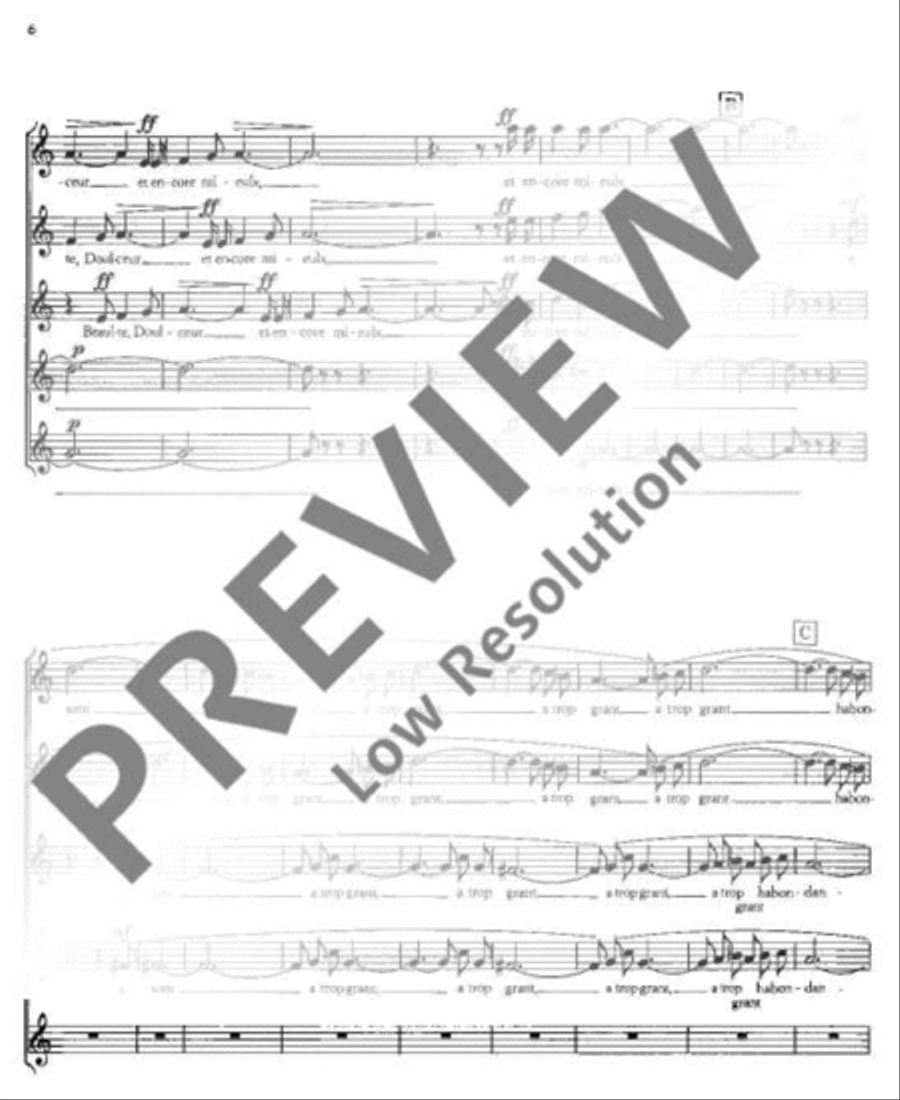 Drei französische Chöre Drei französische Chöre Mixed Choir scores gallery preview page 7