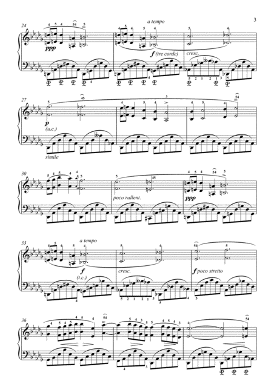 Chopin - Nocturne in B-flat minor, Op. 9, No. 1 Piano Solo scores gallery preview page 4