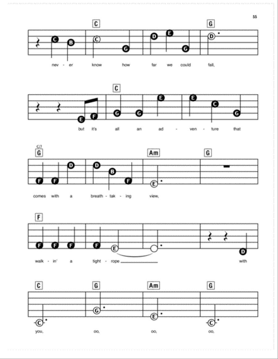 Tightrope (from The Greatest Showman) School and Community scores gallery preview page 4