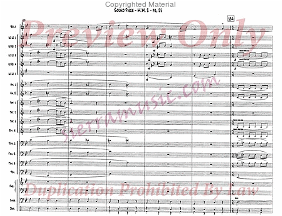 Sound Piece For Jazz Orchestra Big Band scores gallery preview page 24