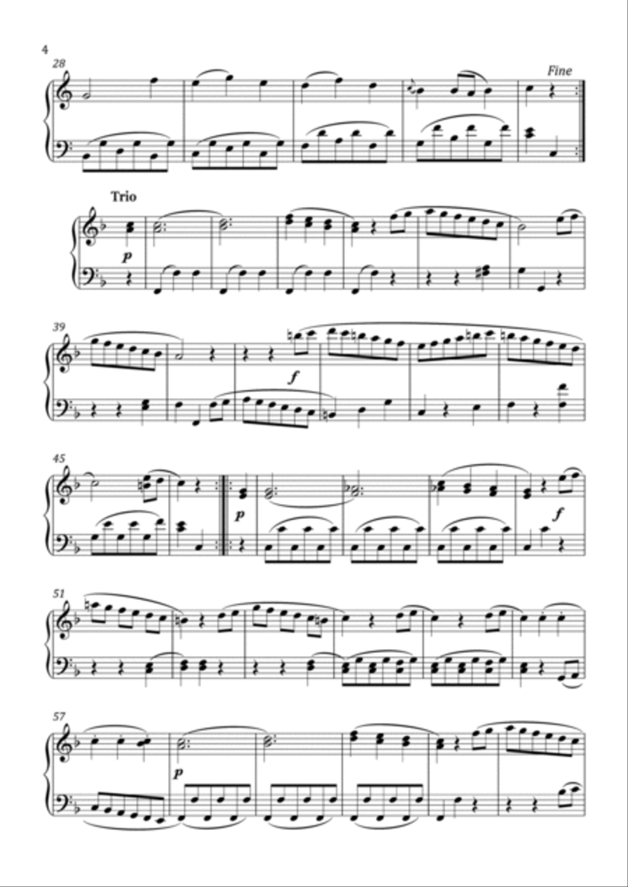 Mozart - Viennese Sonatina No. 1 - Intermediate Piano Method scores gallery preview page 5