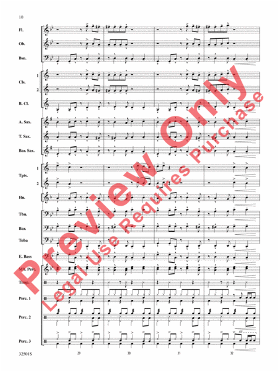 Let's Get Loud Concert Band scores gallery preview page 11