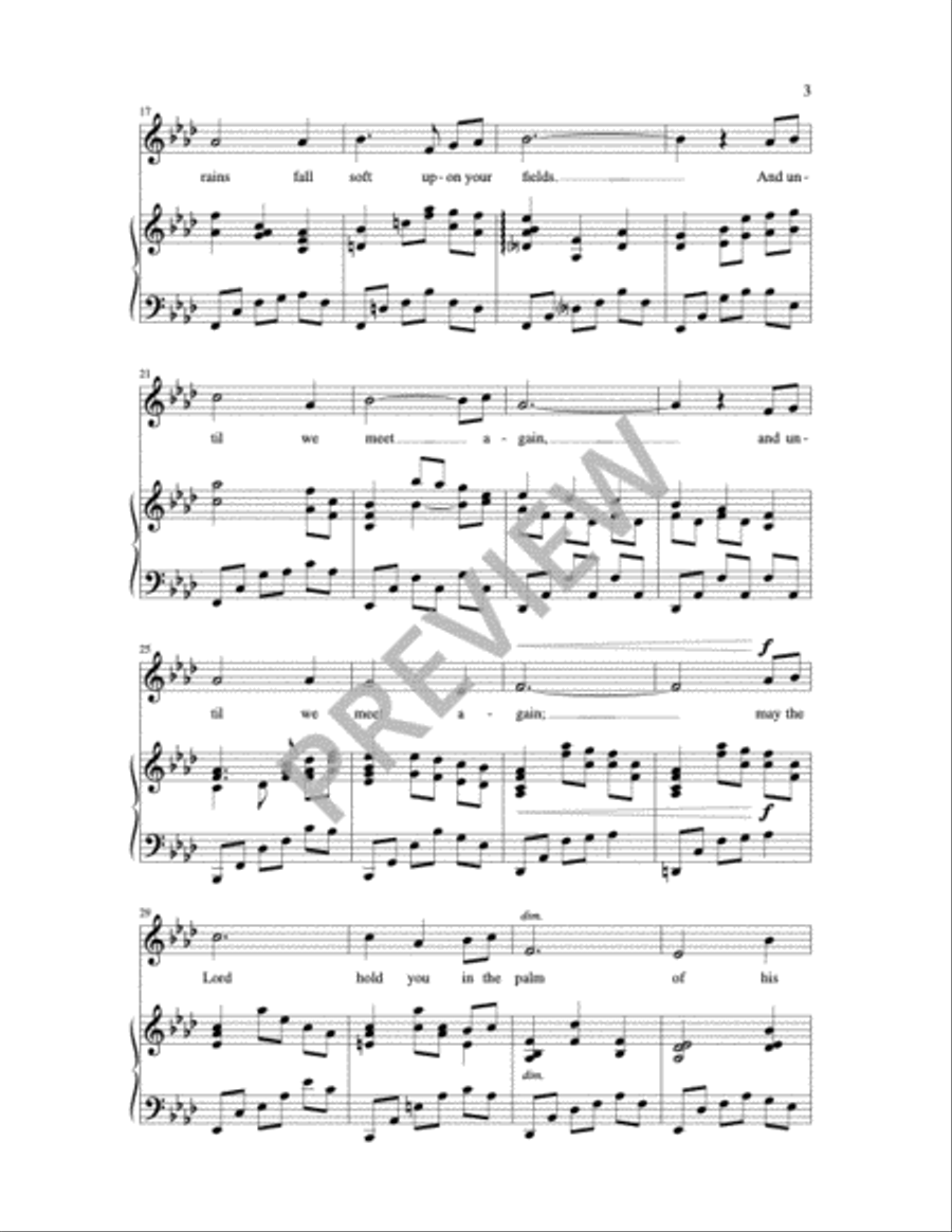 A Gaelic blessing 4-Part scores gallery preview page 9