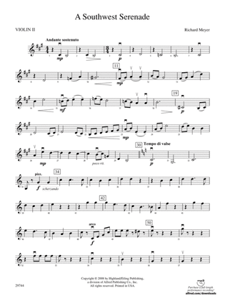 A Southwest Serenade: 2nd Violin