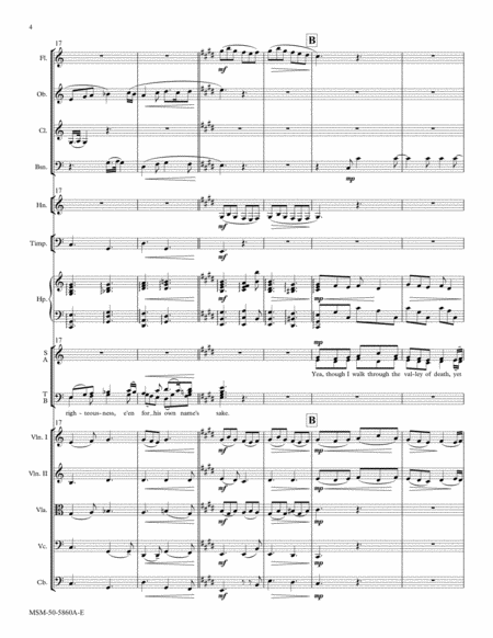 The Lord Is My Shepherd from "Requiem" (Downloadable Orchestral Score)
