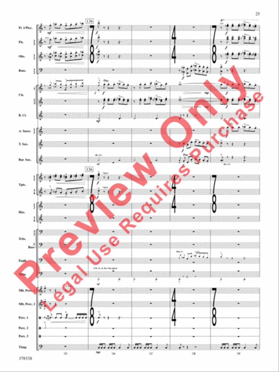 Symphonic Essay Symphonic Essay Concert Band scores gallery preview page 26